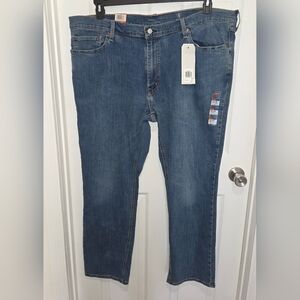 New Levi's 541 Athletic Taper Stretch All Seasons Tech Blue Jeans Men Size 46×34